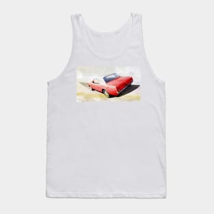 Vintage american muscle car in watercolor Tank Top